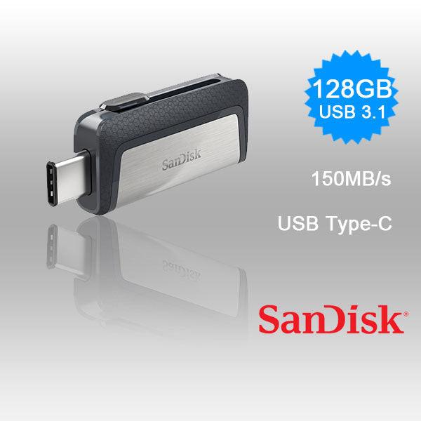 SANDISK ULTRA 128GB SDDDC2-128G Dual USB Drive Type-C 3.1 Hover Image