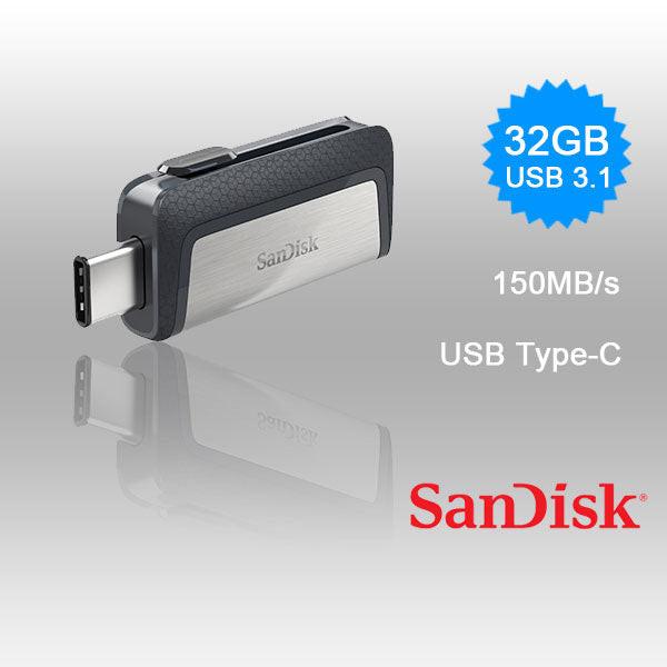 SANDISK ULTRA 32GB SDDDC2-032G Dual USB Drive Type-C 3.1 Hover Image